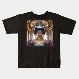 Baroque Lady VR Gamerv Kids T-Shirt